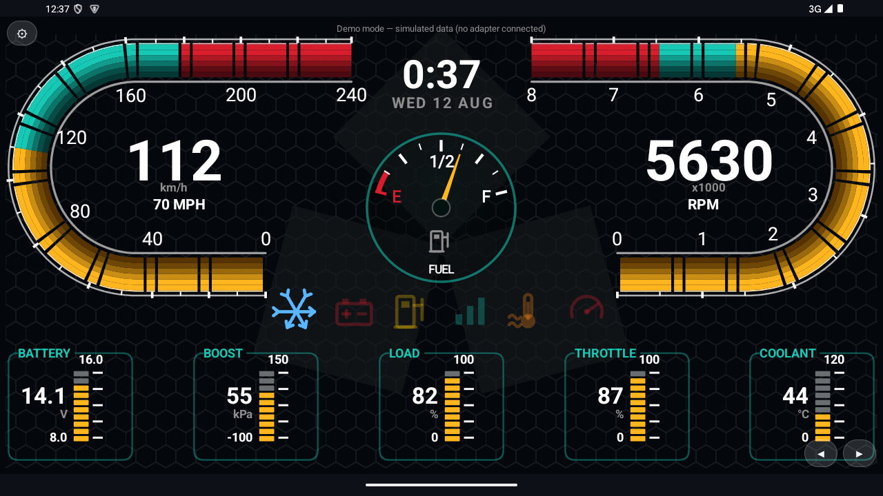 RGB OBD LED Bar gauge design